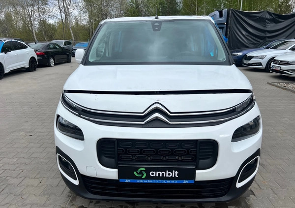 Citroen Berlingo cena 31900 przebieg: 139277, rok produkcji 2019 z Nowogard małe 137